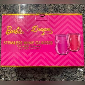 Barbie wine glasses